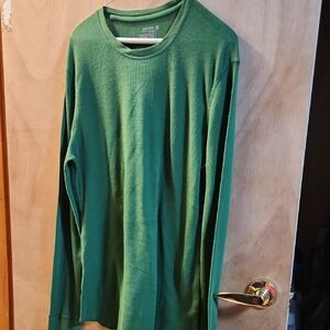 Old Navy Men's Forest Green Long Sleeve Tee